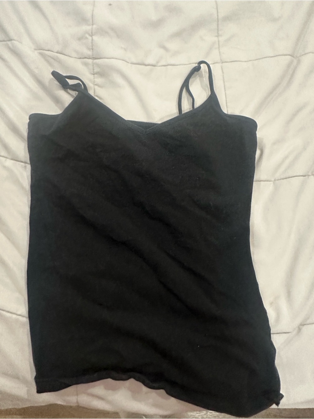 attention Black Spaghetti-Strap Camisole